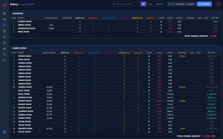 Axon Attendance — product screenshot