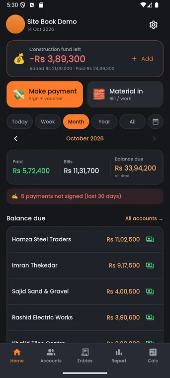 Axon Construction — product screenshot